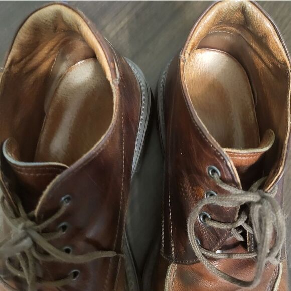 Johnston & Murphy Brown Leather Mens Lace Up Chukka Boots, Size 9 20-1688 - Picture 7 of 8